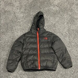 The North Face  Puffer Jacket with Red Zipper 7/8